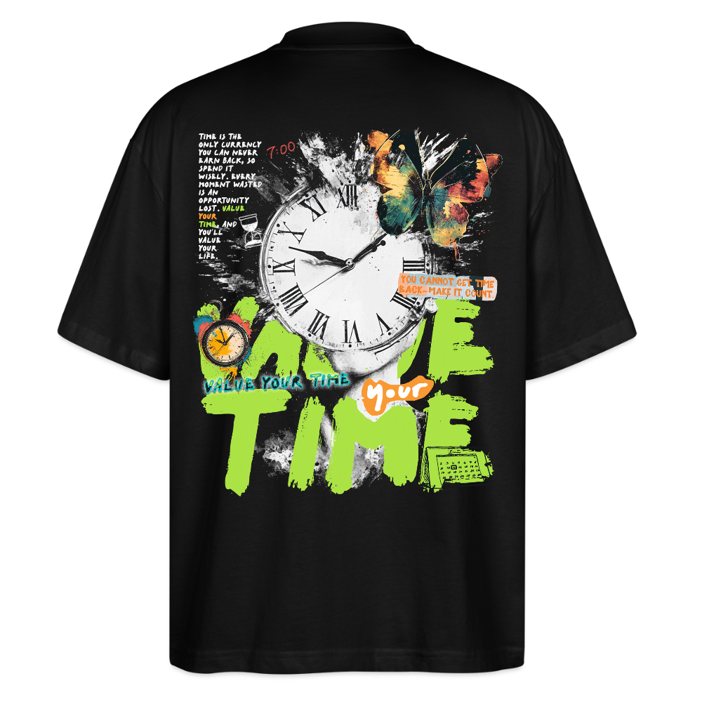 Ifrit, Uhr, 1st | Blaster, Oversize Bio T-Shirt, Unisex - Schwarz