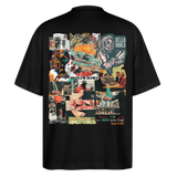 Aurelion2, Office, 1st | Blaster, Oversize Bio T-Shirt, Unisex - Schwarz