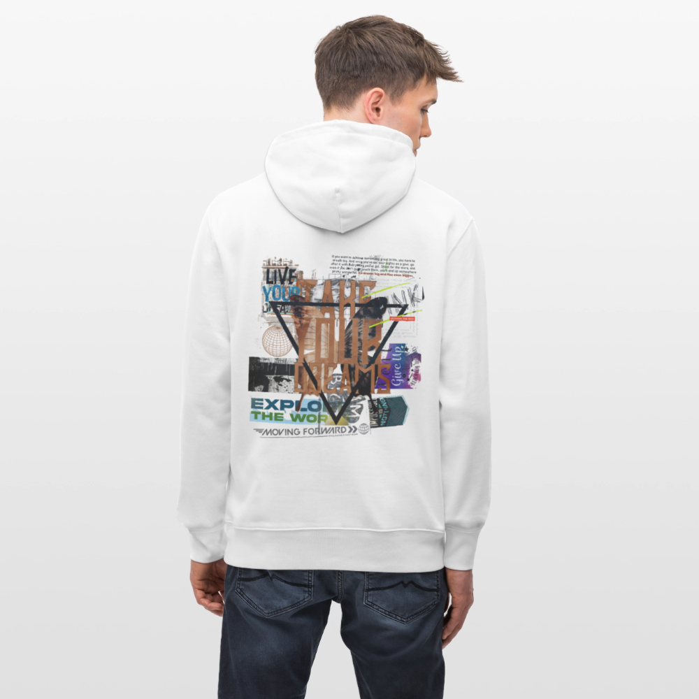Celestaris, Schmetterling, 1st | Cruiser, Unisex Bio-Hoodie - Weiß