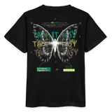 Hesinkar, Schmetterling, 1st | Kinder Bio T-Shirt - Schwarz
