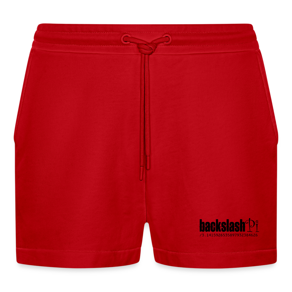 Organic Relaxed Cropped Shorts Made in EU - Rot