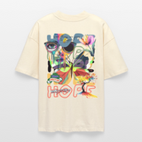Tenebris, Schmetterling, 1st | Blaster, Oversize Bio T-Shirt, Unisex - Weißgrau