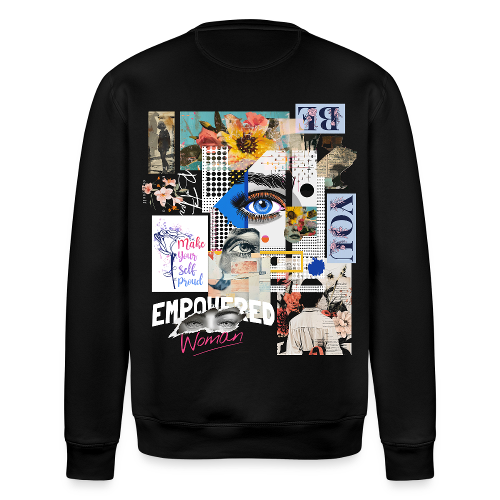 Jade, Augen, 1st | Roller, Unisex Bio-Sweatshirt - Schwarz