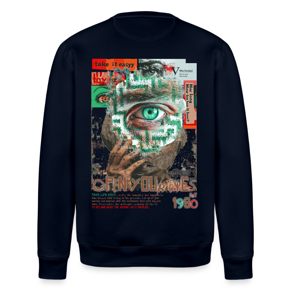 Artemis, Fantasie, 1st | Roller, Unisex Bio-Sweatshirt - Navy