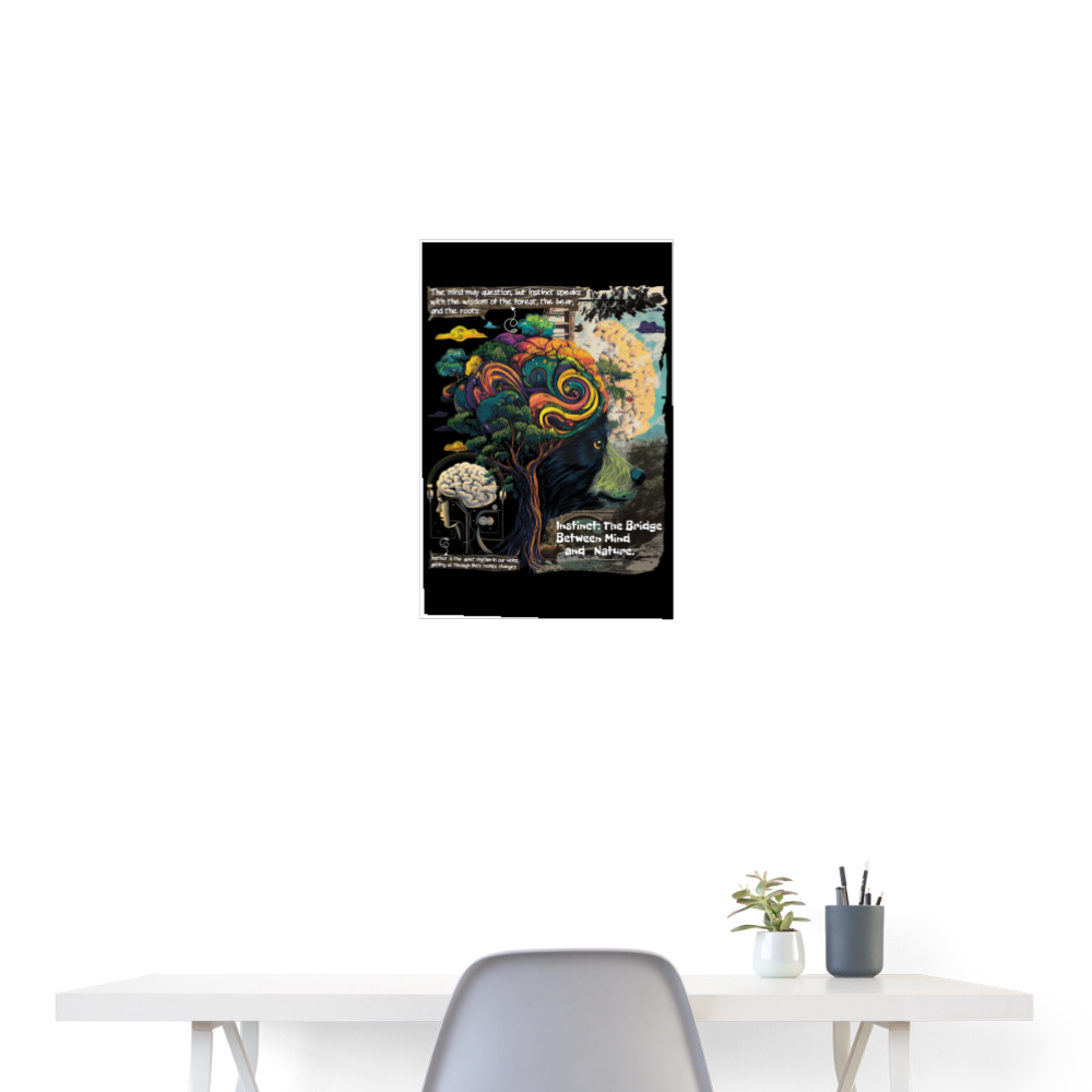 Aphroan, Bär, 1st | Poster 40x60 cm - Weiß