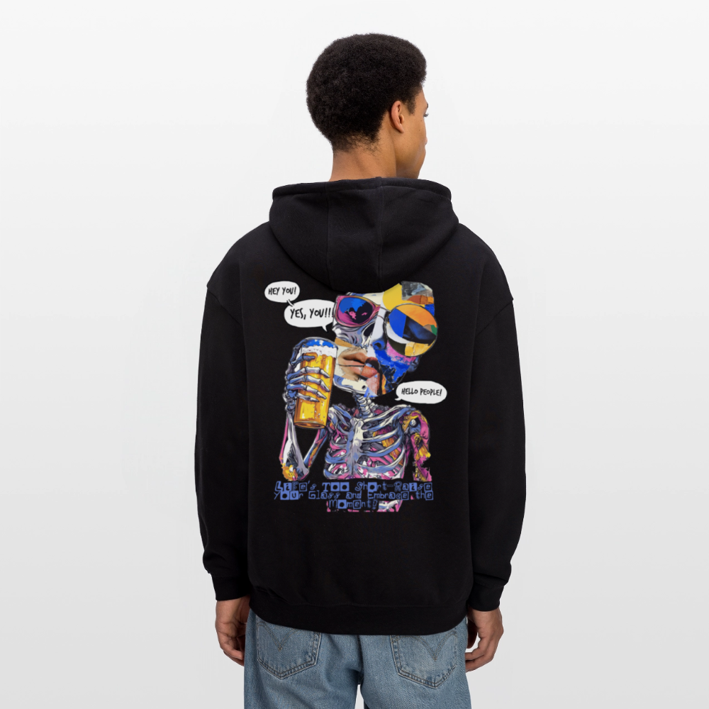 Vorthalos, Skelet, 1st | Freshhood, Oversized Unisex Hoodie - Schwarz
