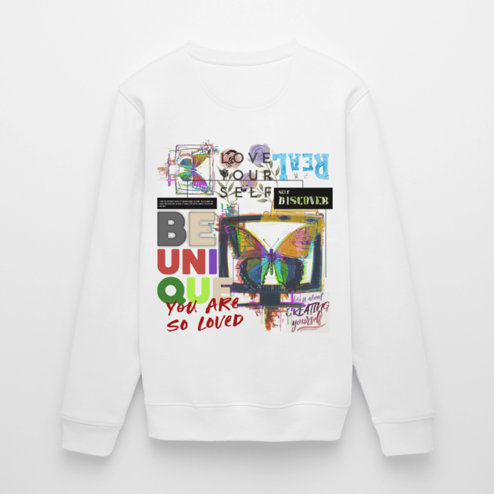 Orvathar, Fernseher, 1st | Roller, Unisex Bio-Sweatshirt - Weiß