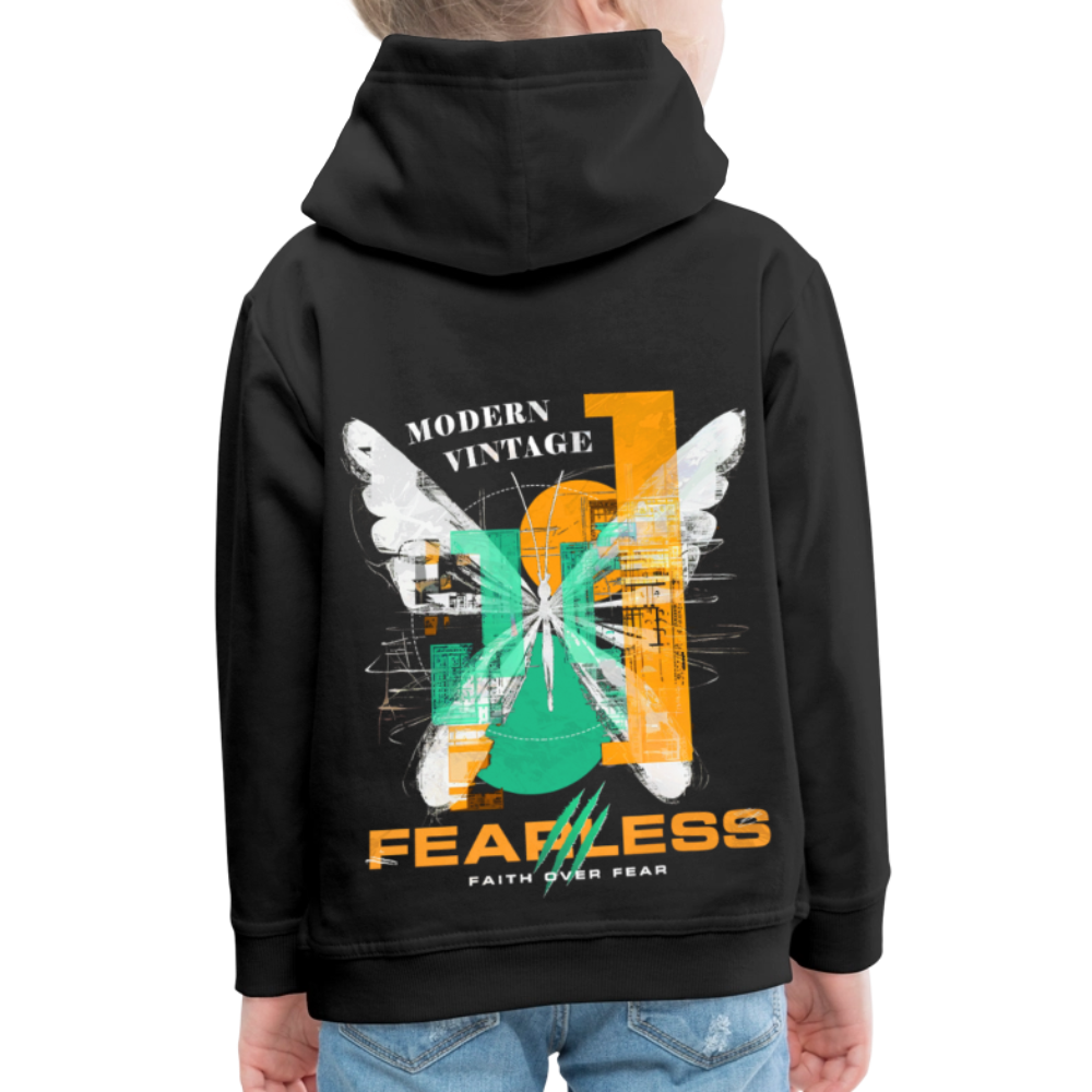 Azazîl, Schmetterling, 1st | Kinder Hoodie - Schwarz