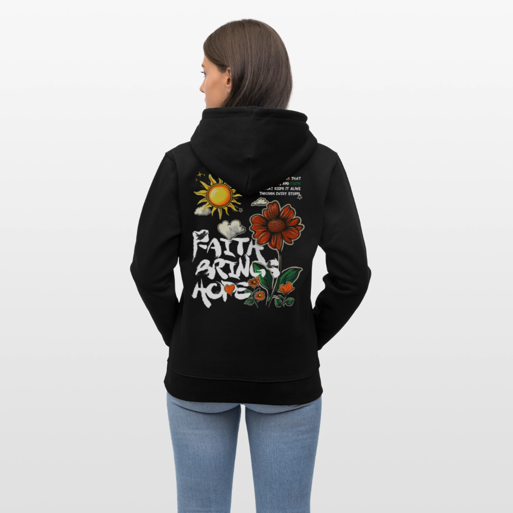 Odin , Blume, 1st | Cruiser, Unisex Bio-Hoodie - Schwarz