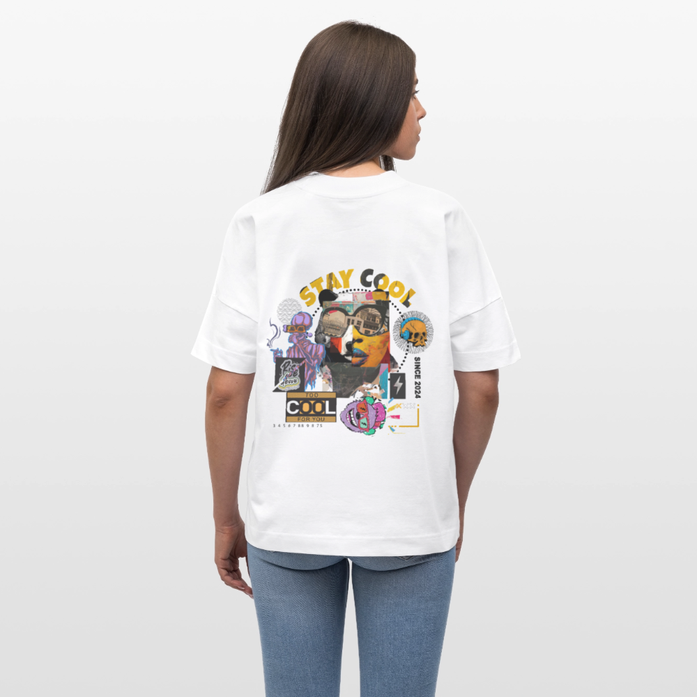 Thorvalis, Bär, 1st | Blaster, Oversize Bio T-Shirt, Unisex - Weiß