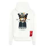 Siriothis, Schmetterling, 1st | Heavyweight Oversized Bio Zip Hoodie, Unisex - OFF WHITE