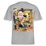 Vaelthar, Blumen, 1st | Essential, Relaxed Fit Unisex Bio T-Shirt - Grau meliert