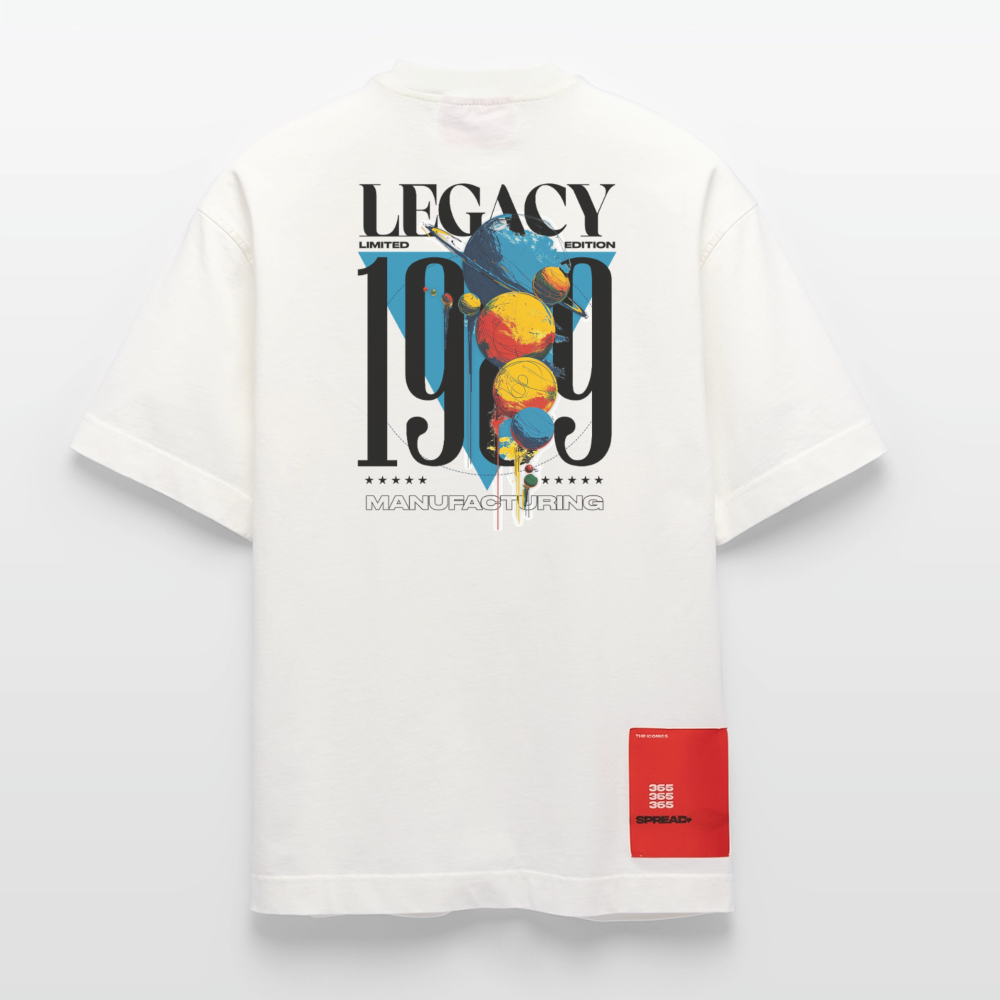 Aegirion, Planeten, 1st | Heve, Heavyweight Oversized Bio T-Shirt, Unisex - OFF WHITE