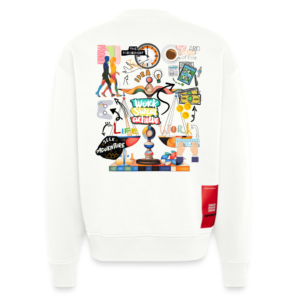 Nytheris, Waage, 1st | Heavyweight Oversized Bio Sweater, Unisex - OFF WHITE