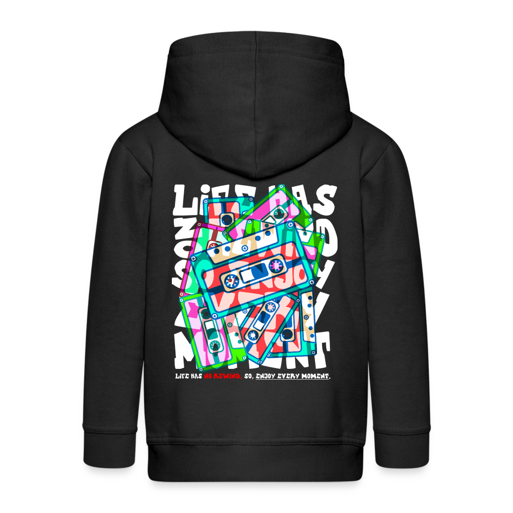 Raijin, Kassetten, 1st | Kinder Zip Hoodie - Schwarz