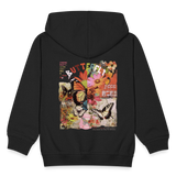 Azaroth, Schmetterling, 1st | Kinder Zip Hoodie - Schwarz