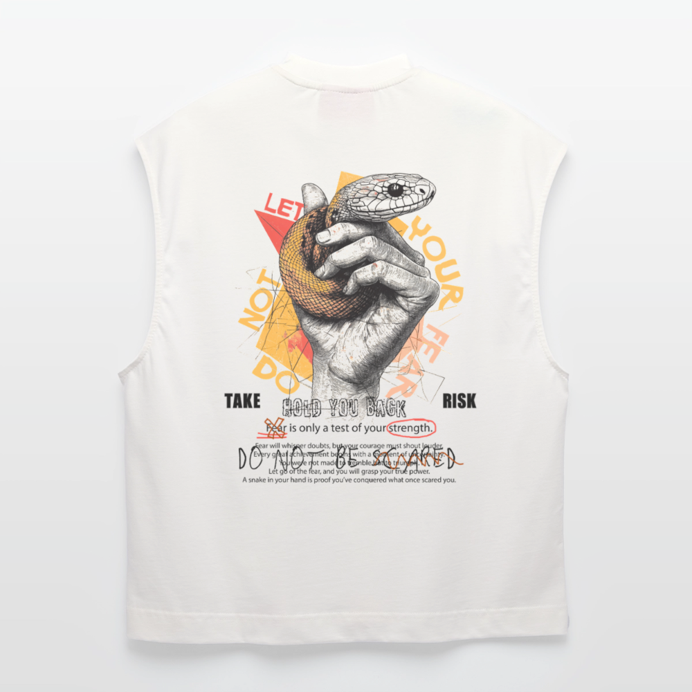 Eldamar, Schlange, 1st | Heavyweight Oversized Bio Tank Top, Unisex - OFF WHITE