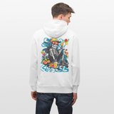 Calveron, Skelet, 1st | Cruiser, Unisex Bio-Hoodie - Weiß