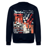 Heraa, Schach, 1st | Roller, Unisex Bio-Sweatshirt - Navy