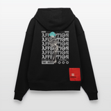 Hestian, Rose, 1st | Heavyweight Oversized Bio Hoodie, Unisex - SOLID BLACK