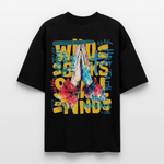 Perseus, Beten, 1st | Blaster, Oversize Bio T-Shirt, Unisex - Schwarz