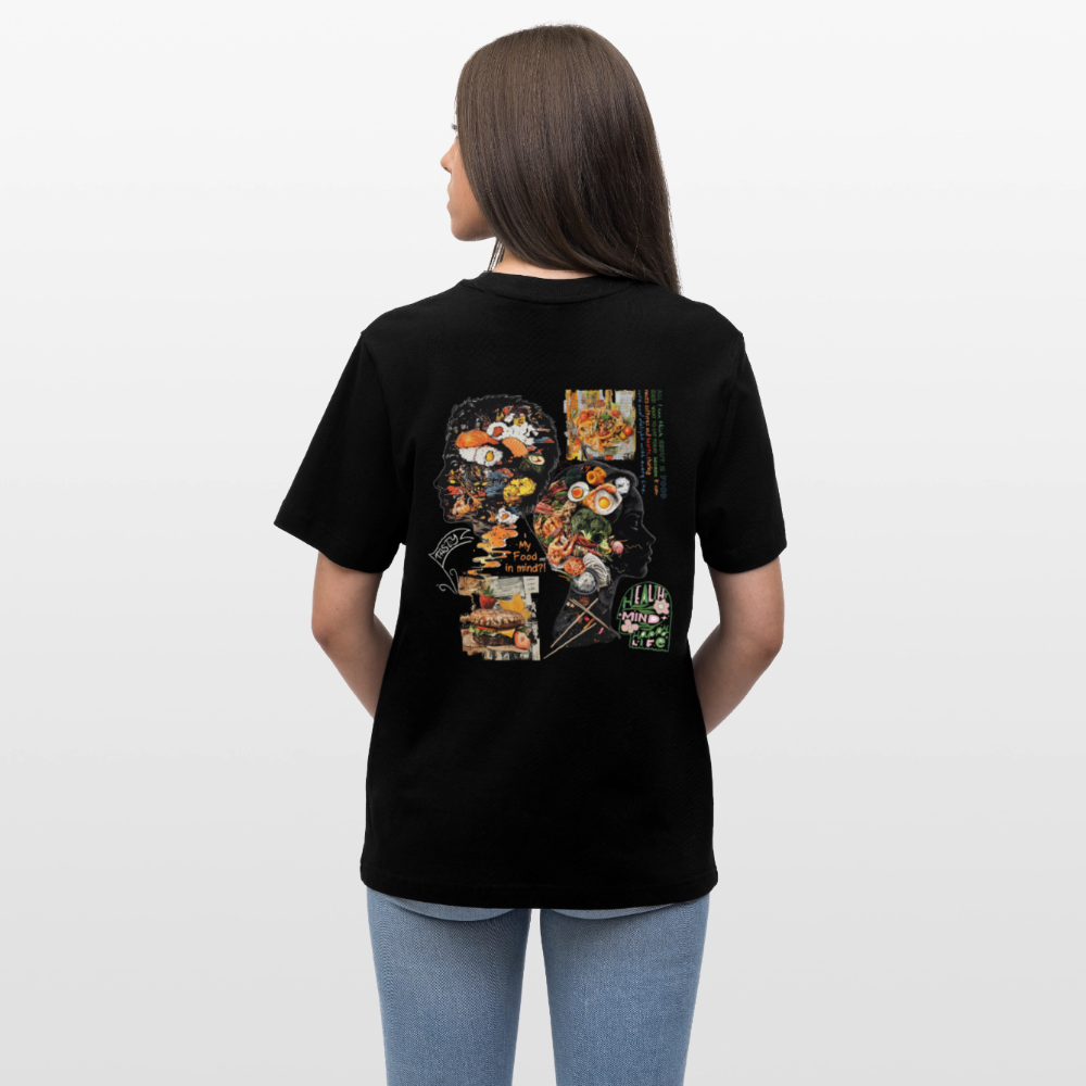 Atalantan, Essen, 1st | Essential, Relaxed Fit Unisex Bio T-Shirt - Schwarz
