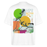 Draganis, Ameisen, 1st | Blaster, Oversize Bio T-Shirt, Unisex - Weiß
