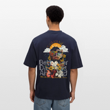 Jinni, Berge, 1st | Breezy, Oversized Unisex T-Shirt - Navy