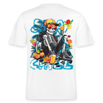 Calveron, Skelet, 1st | Essential, Relaxed Fit Unisex Bio T-Shirt - Weiß