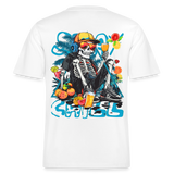 Calveron, Skelet, 1st | Essential, Relaxed Fit Unisex Bio T-Shirt - Weiß