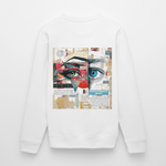 Marsyros, Augen, 1st | Roller, Unisex Bio-Sweatshirt - Weiß
