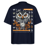 Marid, Eule, 1st | Blaster, Oversize Bio T-Shirt, Unisex - Navy