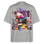 Callistara, Frau, 1st | Blaster, Oversize Bio T-Shirt, Unisex - Grau meliert