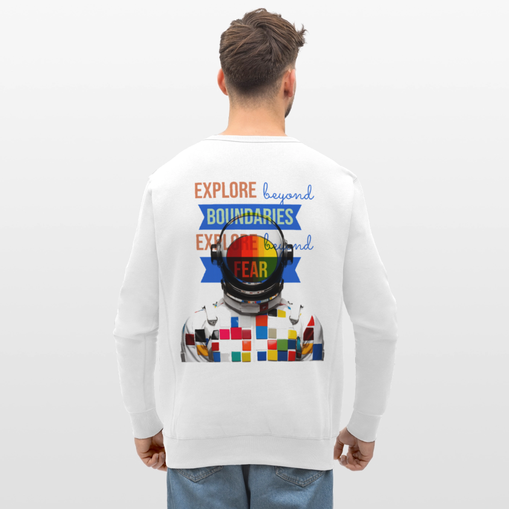 Jovareth, Astronaut, 1st | Roller, Unisex Bio-Sweatshirt - Weiß