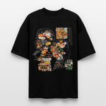 Atalantan, Essen, 1st | Blaster, Oversize Bio T-Shirt, Unisex - Schwarz