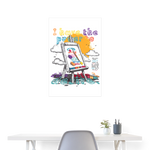 Noctharius, Malen, 1st | Poster 60x90 cm - Weiß