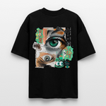 Siegfried, Augen, 1st | Blaster, Oversize Bio T-Shirt, Unisex - Schwarz