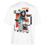 Celestrion, Cyborg, 1st | Blaster, Oversize Bio T-Shirt, Unisex - Weiß