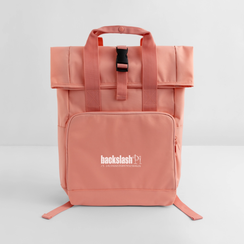 Rolltop Rucksack mit zwei Griffen - Schwarz