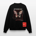 Xurmus, Schmetterling, 1st | Heavyweight Oversized Bio Sweater, Unisex - SOLID BLACK