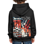 Heraa, Schach, 1st | Kinder Hoodie - Schwarz