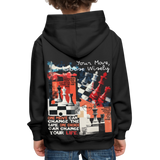 Heraa, Schach, 1st | Kinder Hoodie - Schwarz