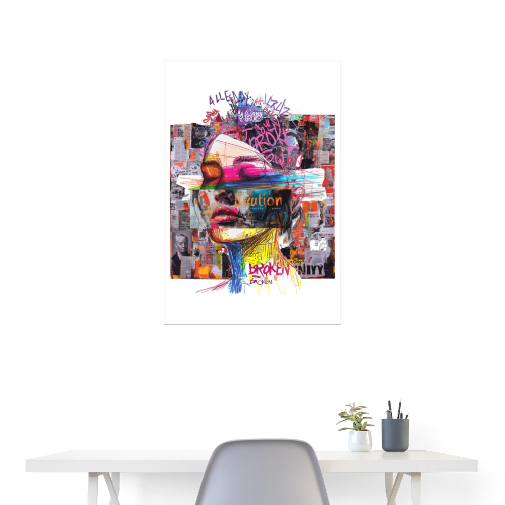 Callistara, Frau, 1st | Poster 60x90 cm - Weiß