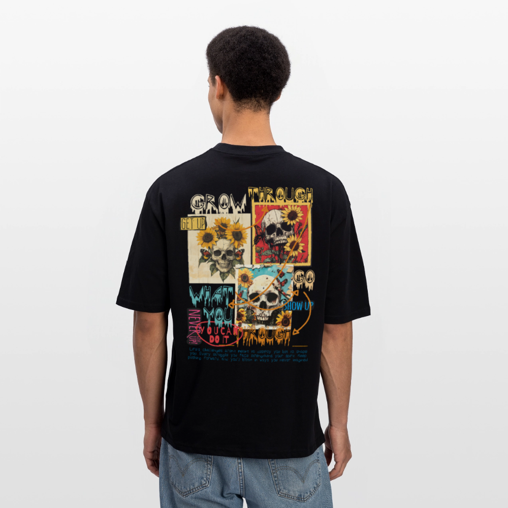 Odysseus, Totenköpfe, 1st | Breezy, Oversized Unisex T-Shirt - Schwarz