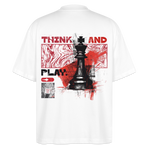 Orionis, Schach, 1st | Blaster, Oversize Bio T-Shirt, Unisex - Weiß