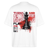 Orionis, Schach, 1st | Blaster, Oversize Bio T-Shirt, Unisex - Weiß