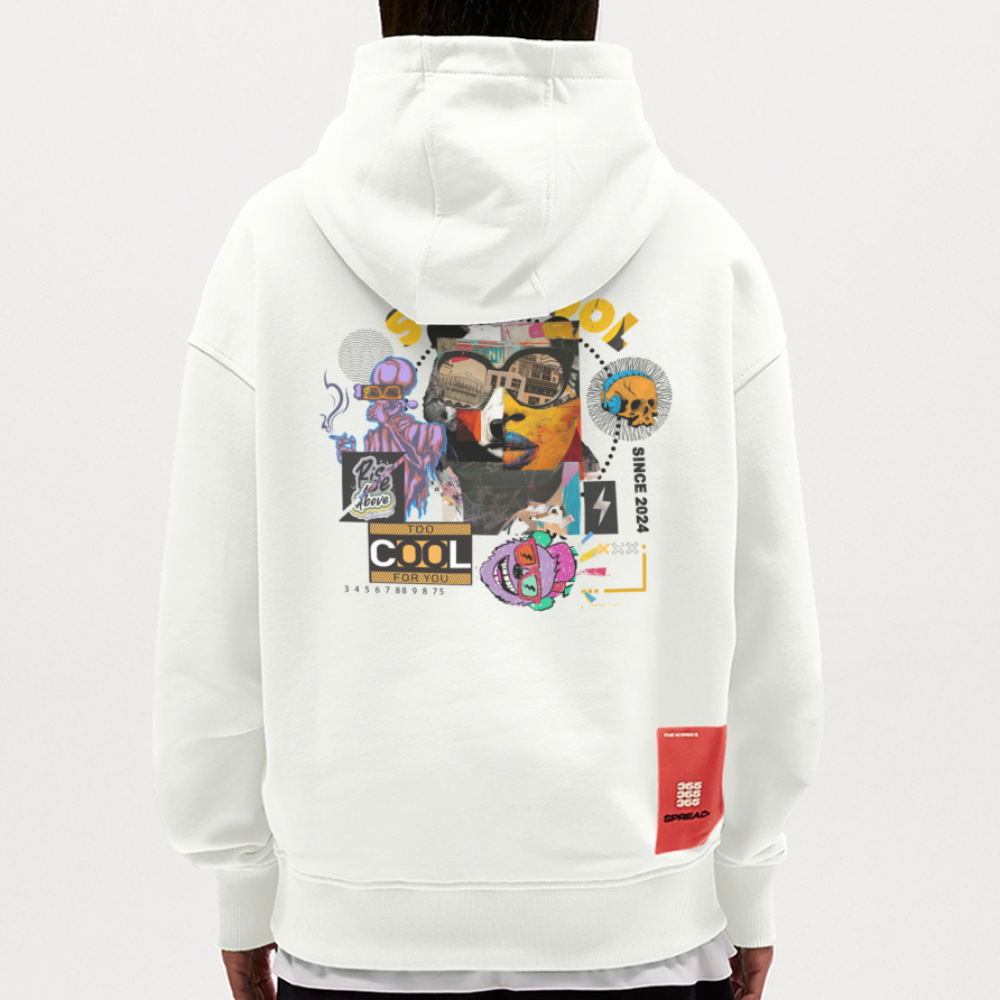 Thorvalis, Bär, 1st | Heavyweight Oversized Bio Hoodie, Unisex - OFF WHITE
