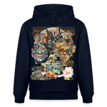 Huitzilopochtli, Gesichter, 1st | Cruiser, Unisex Bio-Hoodie - Navy