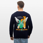 Azazîl, Schmetterling, 1st | Roller, Unisex Bio-Sweatshirt - Navy