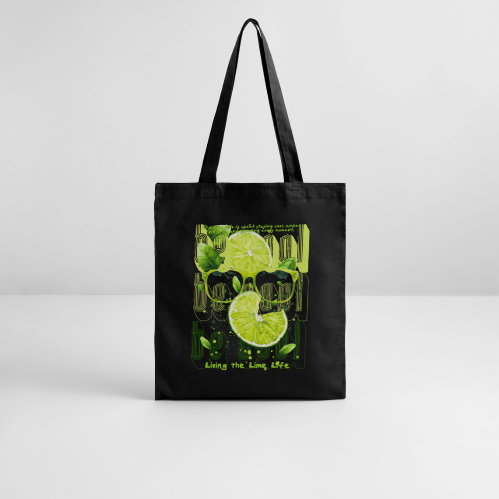 Kali, Limette, 1st | Bio Stoffbeutel - Schwarz